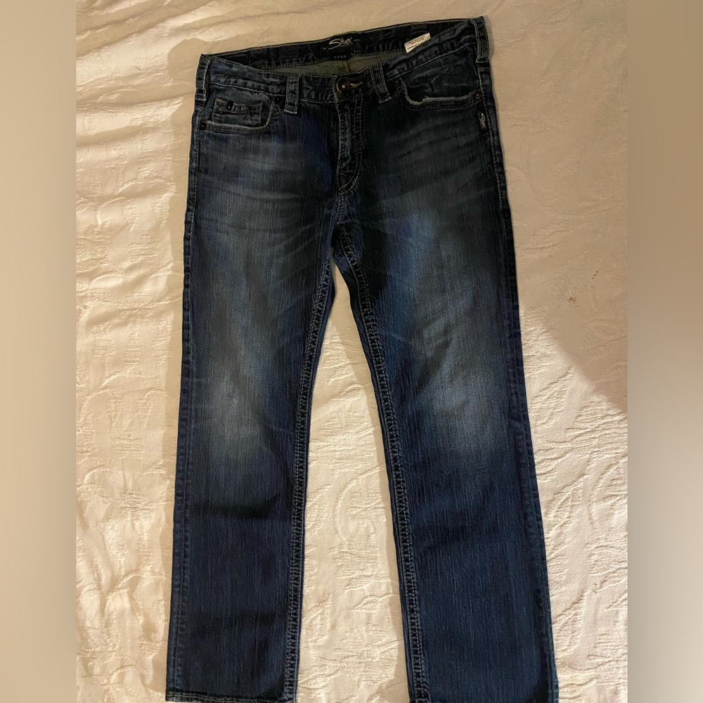 Mens Silver Nash Jeans. Size 34 x 32